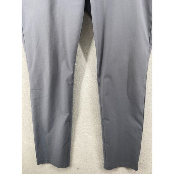 Public Rec Pants Mens 34x34 Gray Work Day Chino 5-Pocket Flat Front Straight Leg - Picture 3 of 14